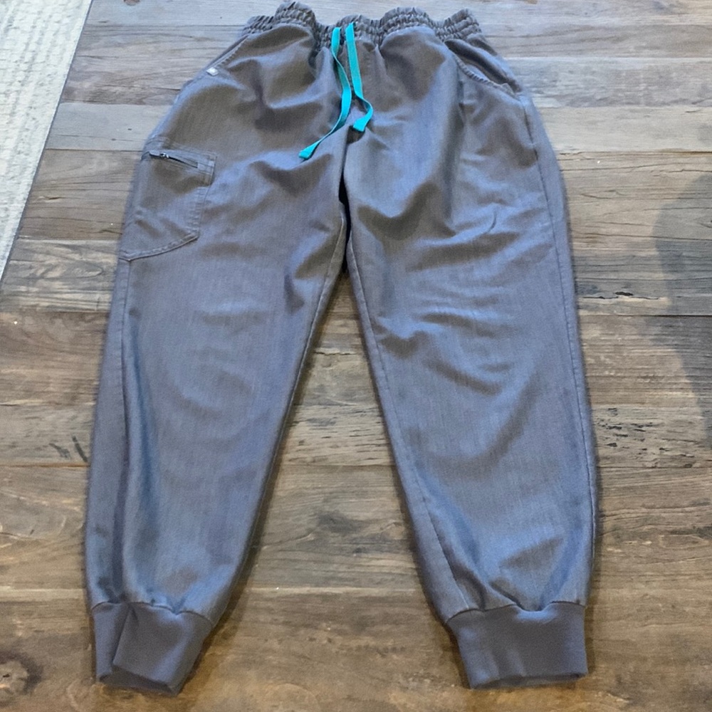 High-waisted Figs Joggers, grey, size medium petite
